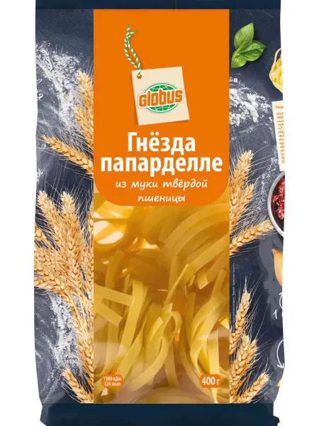 Макаронные изделия Глобус Гнёзда, 400г