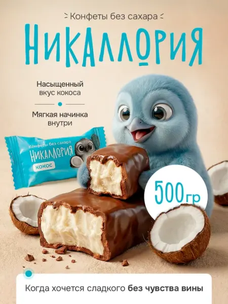 НИКАЛЛОРИЯ Шоколадные конфеты без сахара