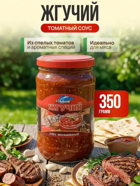 Томатный соус "Жгучий для мясных блюд и маринадов