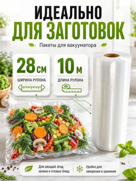 DaeSo Рулон для вакууматора 28х1000 см рифленый