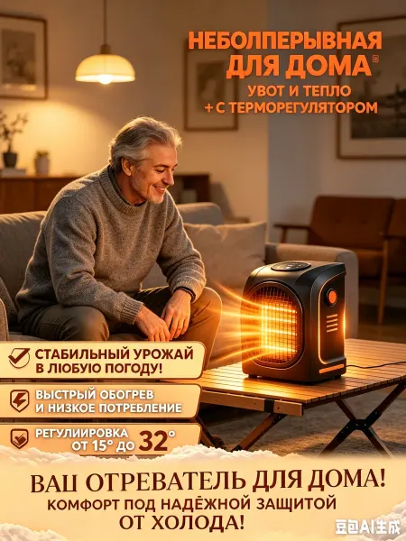 Нагреватель воздуха для дома, тихий, экономичный