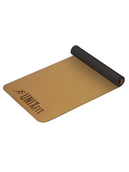 Unix Fit Коврик для фитнеса и йоги пробковый, ЭКО 183х61х0,5 см