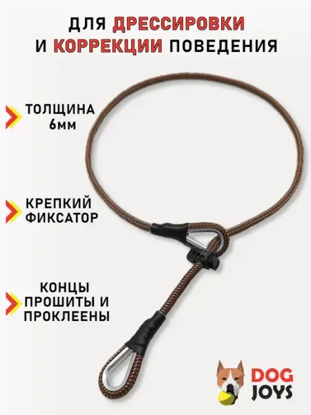 Dog.joys Ошейник для дрессировки, удавка с фиксатором, контроллер
