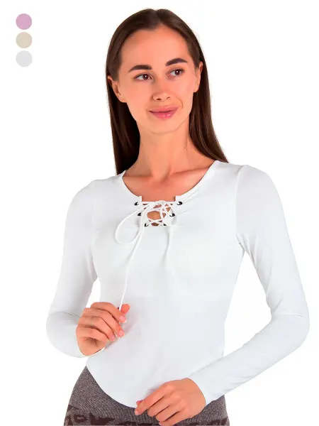 Beautybody Apparel Лонгслив спортивный с чашками Bandage Bianca