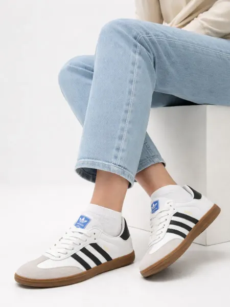 Adidas кроссовки женск адидас самба голубые