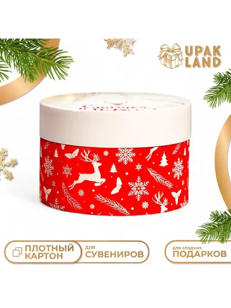 UPAK LAND Коробка Счастья в Новом году завальцованная без окна