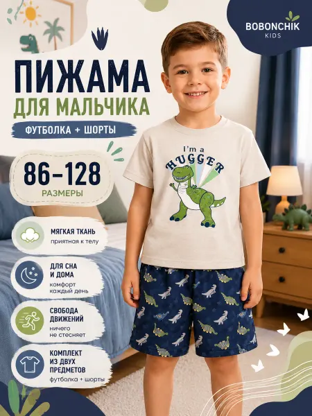 Костюм детский с шортами спортивный
