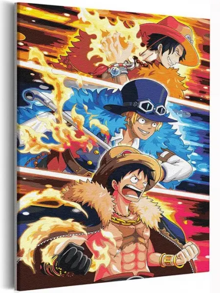 Живопись по номерам Ван Пис Картина по номерам Аниме One Piece 40х60