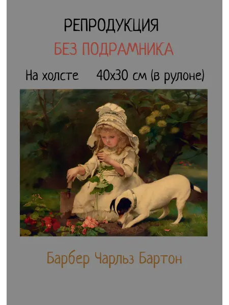 Bestkartina Без подрамника Картина без подрамника 40х30 Барбер – Дилетанты