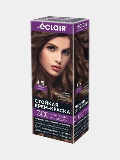 3D крем-краска для волос "Черный шоколад" 4.75