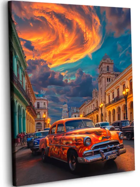Art on Canvas Поездка на Кубу Картина по номерам на холсте 40х50 см