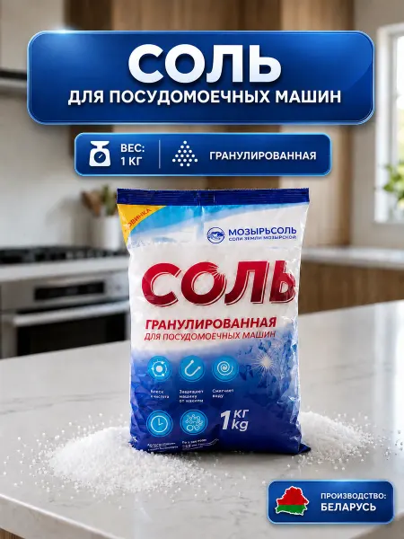 Мозырьсоль Соль для посудомоечных машин 1кг
