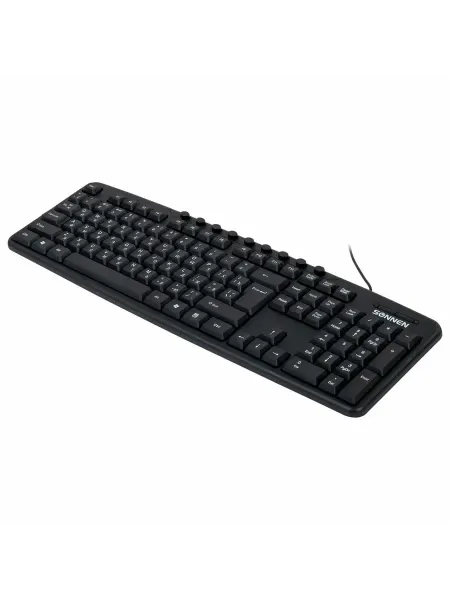 SONNEN клавиатура проводнаяkb-8137, usb, 104 клавиши + 9 дополнител