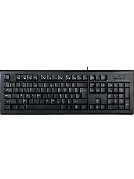 A4TECH Клавиатура проводная компьютерная KR-85 черный USB кабель