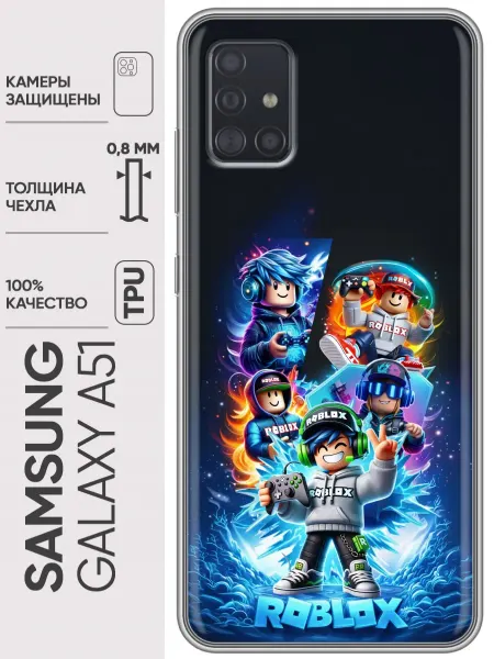 Trendmall Чехол на Samsung Galaxy A51 Roblox Роблокс