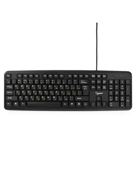 GEMBIRD Клавиатура KB-8320U-BL проводная Мембранная, Для ПК