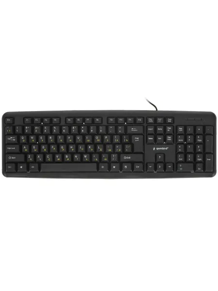 GEMBIRD Клавиатура KB-8320UXL-BL проводная Мембранная, Для ПК
