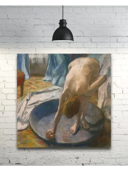 Past_today Картина "Мытьё", Дега (без подрамника, 40х40)