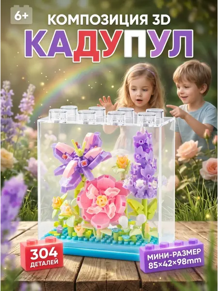 SHIP Конструктор цветы кадупул с защитой от пыли