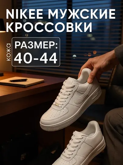 Белые кроссовки nike air для мужчин, женщин и подростков, размеры 40–44