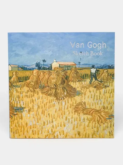 Van Gogh скетчбук, 21x21 см 80 листов, акрил, акварель, краска, альбом для рисования, гуашь, ручка