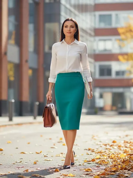 SonataStyle Юбка карандаш классическая больших размеров