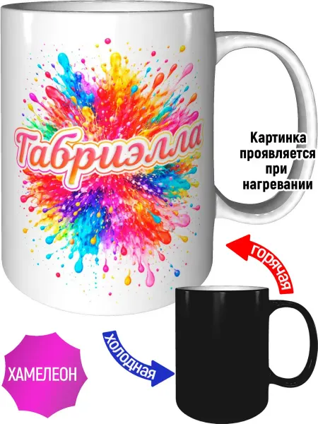 AVPodarki Кружка именная Габриэлла - хамелеон
