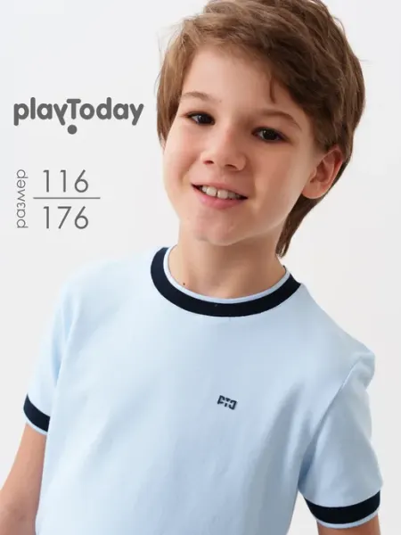 PlayToday Футболка школьная форма хлопковая с коротким рукавом