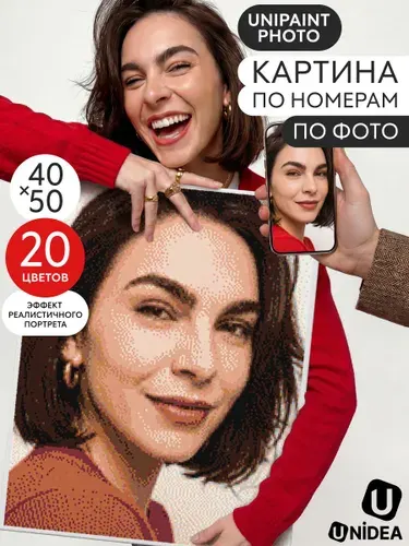 Картина по номерам по фото на подрамнике 40х50 см