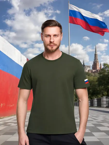 ТФТПринт Футболка с флагом России