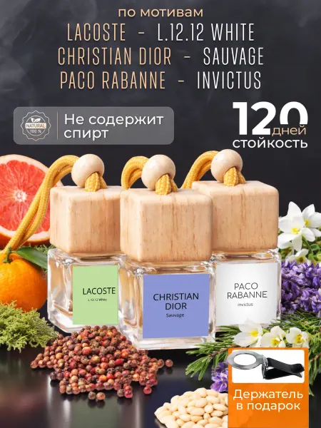 Mr&mrs aroma Ароматизатор в машину автопарфюм набор