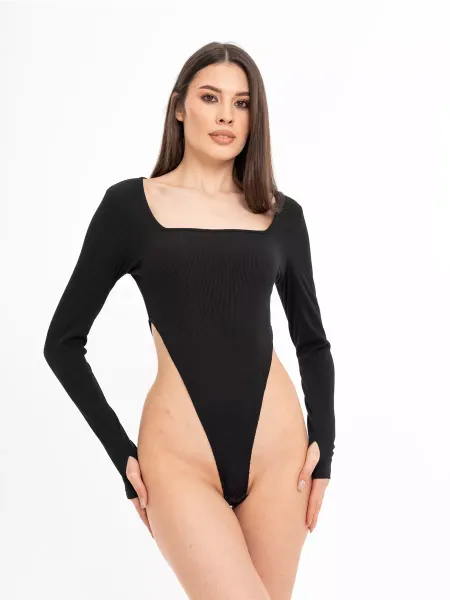 S / WEAR Боди женское с длинным рукавом утягивающее