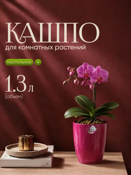 Сантино.ру Кашпо для комнатных цветов и декоративных растений 1,3 л