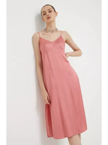 SuperDry Платье SATIN CAMI MIDI SLIP DRESS