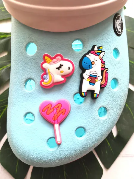 Fun_Jibz Джибитсы на crocs единорожки для девочек