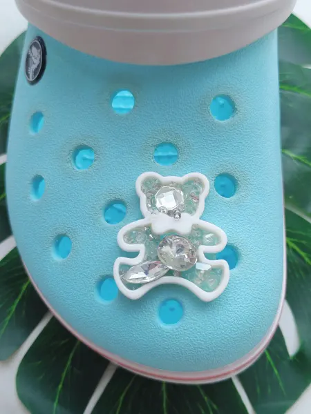 Fun_Jibz Джибитс Мишка со стразами на Crocs
