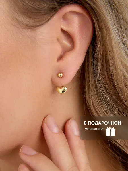 JewelTi серьги бижутерия сердечки