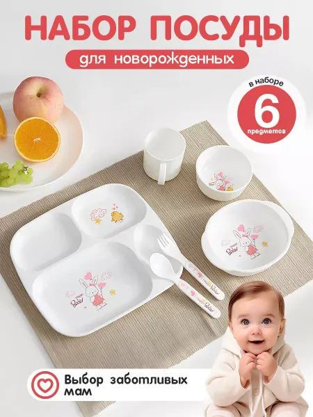 ATIKO Baby Набор посуды для кормления 6в1