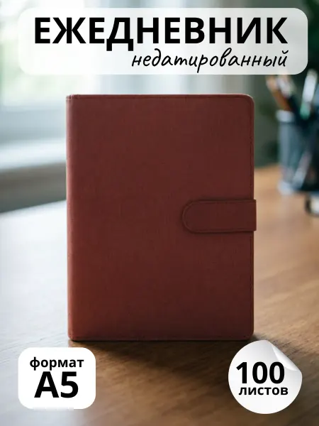 Darvish Ежедневник недатированный А5 100 листов на кольцах