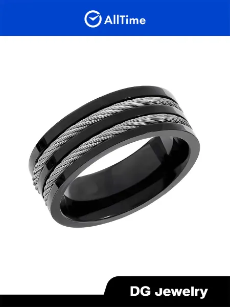 DG Jewelry Кольцо титановое бижутерия