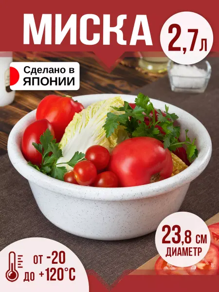 Nakaya Миска 2,7 л, Д23,8х9,9 см
