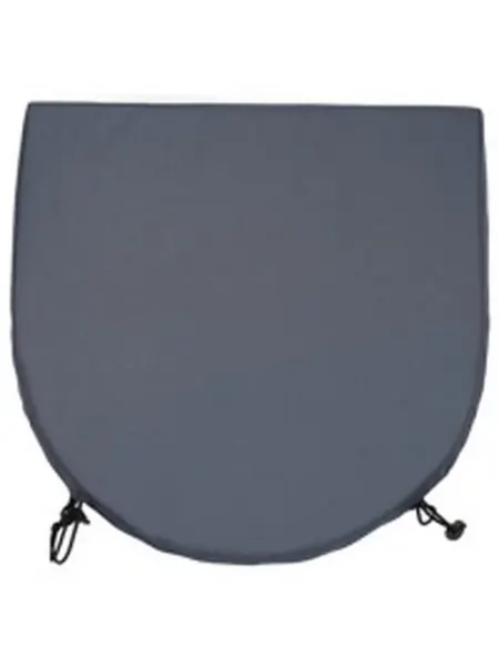 Подушка для стула Linen Way полукруглая 40x40 см цвет серый
