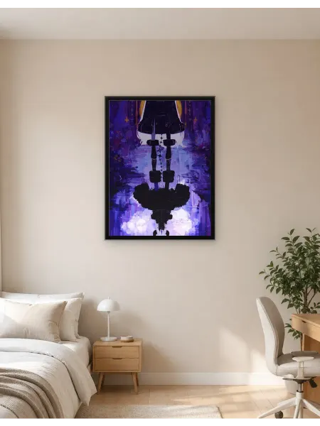 Postersbase Арт-постер Светоотражающее анимэ-персонаж 30x40
