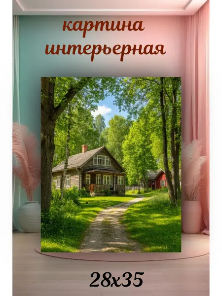 Интерьерный штрих Картина интерьерная на стену «Лесная идилия" 28х35см