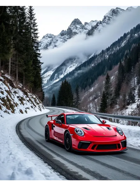 Постер "Машина" Porsche 911 30x40