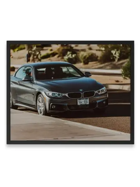 О! Мой Постер Постер, плакат машина bmw, машина бмв, бумер, беха 40х50 см