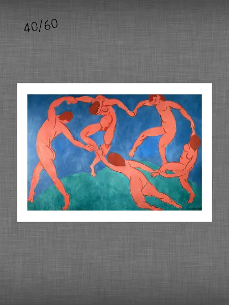 Past_today "Танец" Матисс (искусст.полотно, 40х60 см)