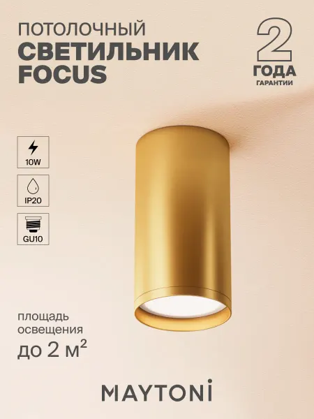 MAYTONI Потолочный светильник C052CL-01MG FOCUS S