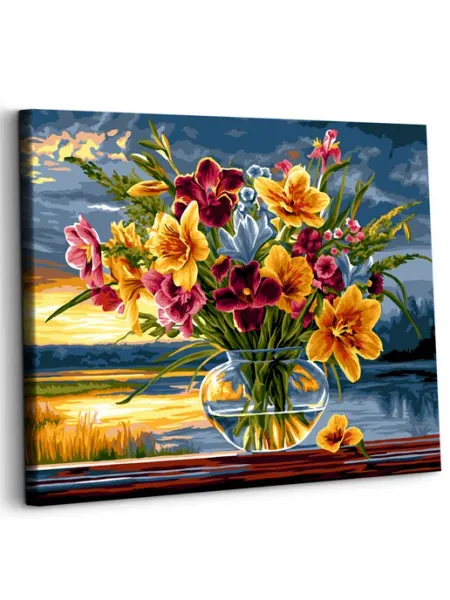 Art on Canvas Букет Картина по номерам на холсте 40х50 см