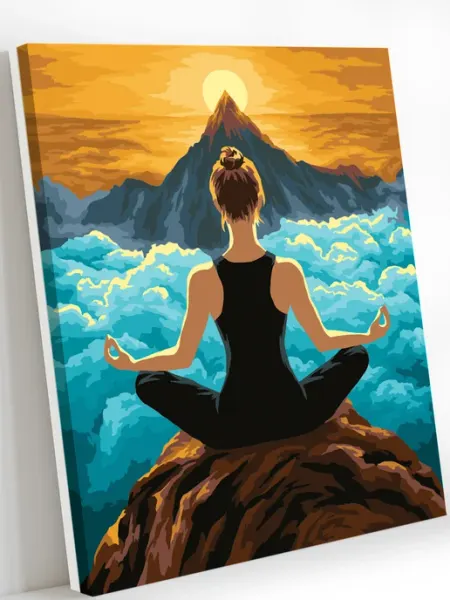 Art on Canvas Вершина просветления Картина по номерам на холсте 40х50 см